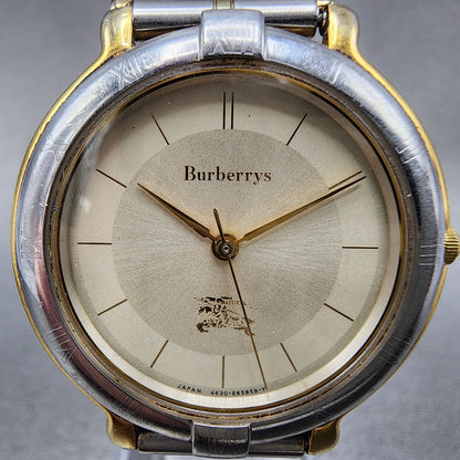 Burberry Watch Men 32mm Champagne Dial Two Tone Round 4630-E60795 PARTS