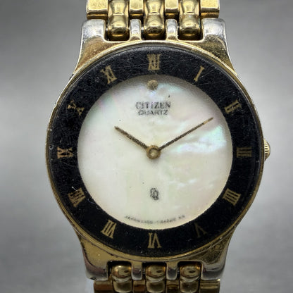 Citizen CQ Watch Women 21mm Mop Dial Gold Tone Round 5420-F41884 New Battery1