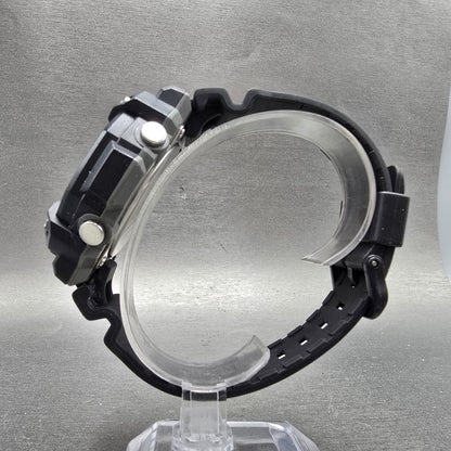 Casio World Time AEQ-120 Watch Men 52mm Black Alarm Chronograph Round New Batt6