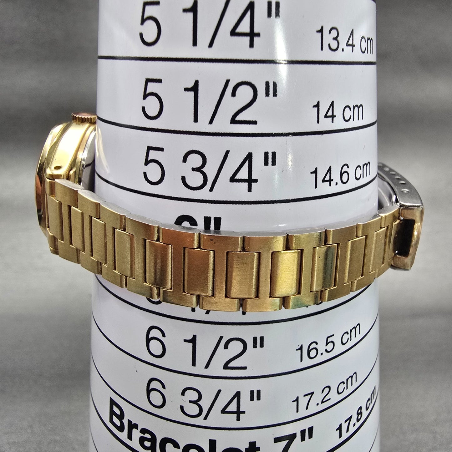 Seiko SQ Watch Women 23mm Gold Dial Gold Tone Daydate Round 8523-0049 New Batt9