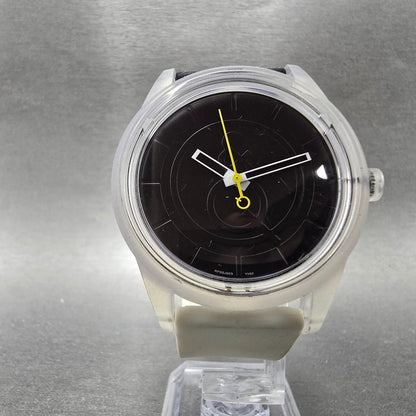 Citizen Q&Q Smilesolar Watch Men 40mm Black Dial Clear Round RP00J005Y Runs5