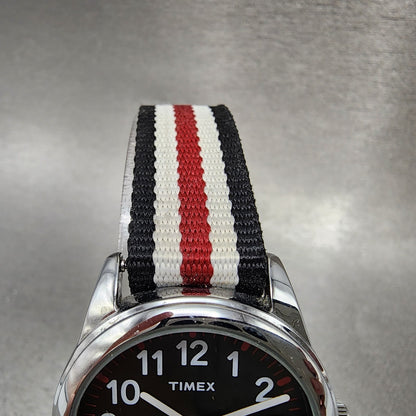 Timex Watch Women 31mm Black Dial Silver Tone Round TW7C10200 New Battery4