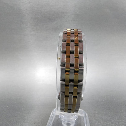 Citizen EcoDrive Tank Watch Women 18mm MOP Dial Two Tone Rectangle Runs7