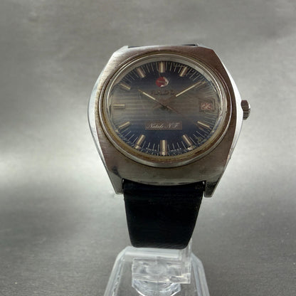 Rado Natale N.F Watch Men 37mm Blue Dial Steel Date Automatic PARTS6