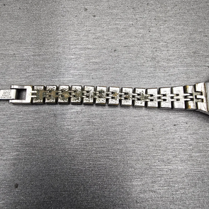 Seiko Watch Women 17mm Silver Dial Silver Tone Round 11-0639 Manual Wind Works10