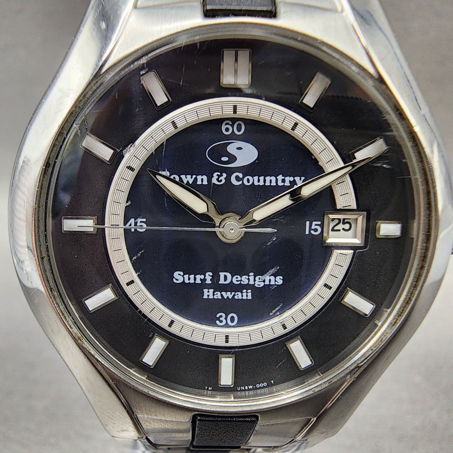 Orient Town & Country Surf Design Watch Women 36mm Black Dial Steel Date New Bat1