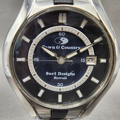 Orient Town & Country Surf Design Watch Women 36mm Black Dial Steel Date New Bat1