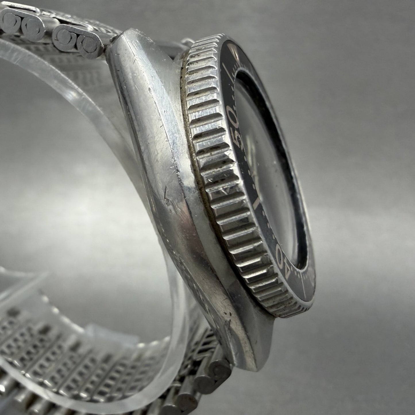 Seiko Diver Watch Women 33mm Black Dial silver Tone Date 26250010 New Battery3