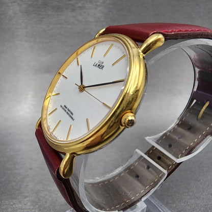 Citizen Club Lamar Watch Men 32mm White Dial Gold Tone Round 2830265343 New Bat2