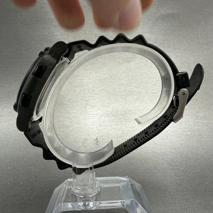 Timex Ironman Triathlon Watch Men 44mm Digital Black Chrono 100 lap READ! Newbat5