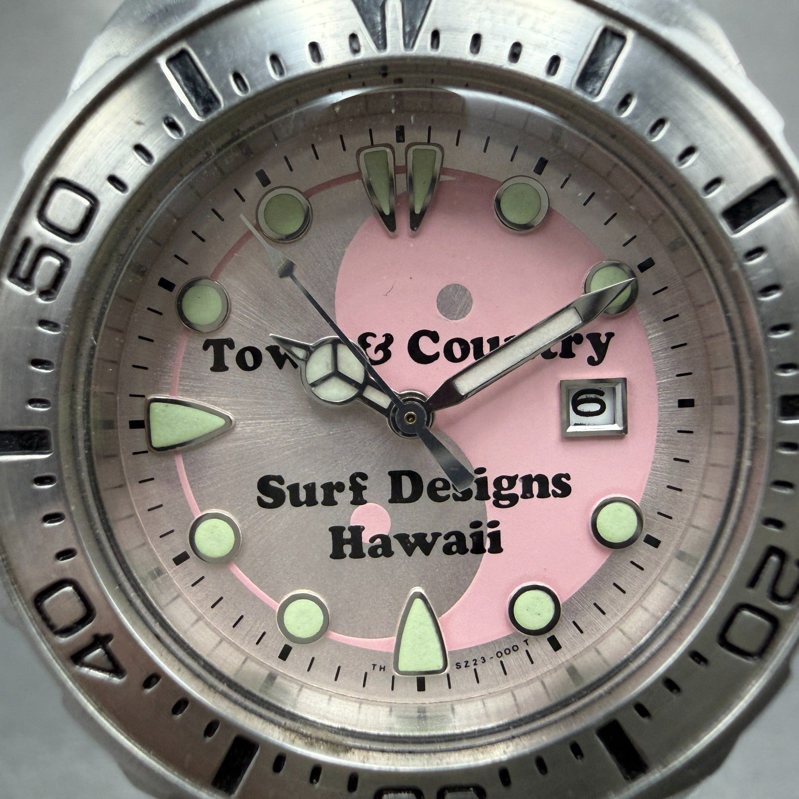 Orient Town & Country Dive Watch Women 32mm Pink Dial Steel Date SZ23-Q0 New Bat1