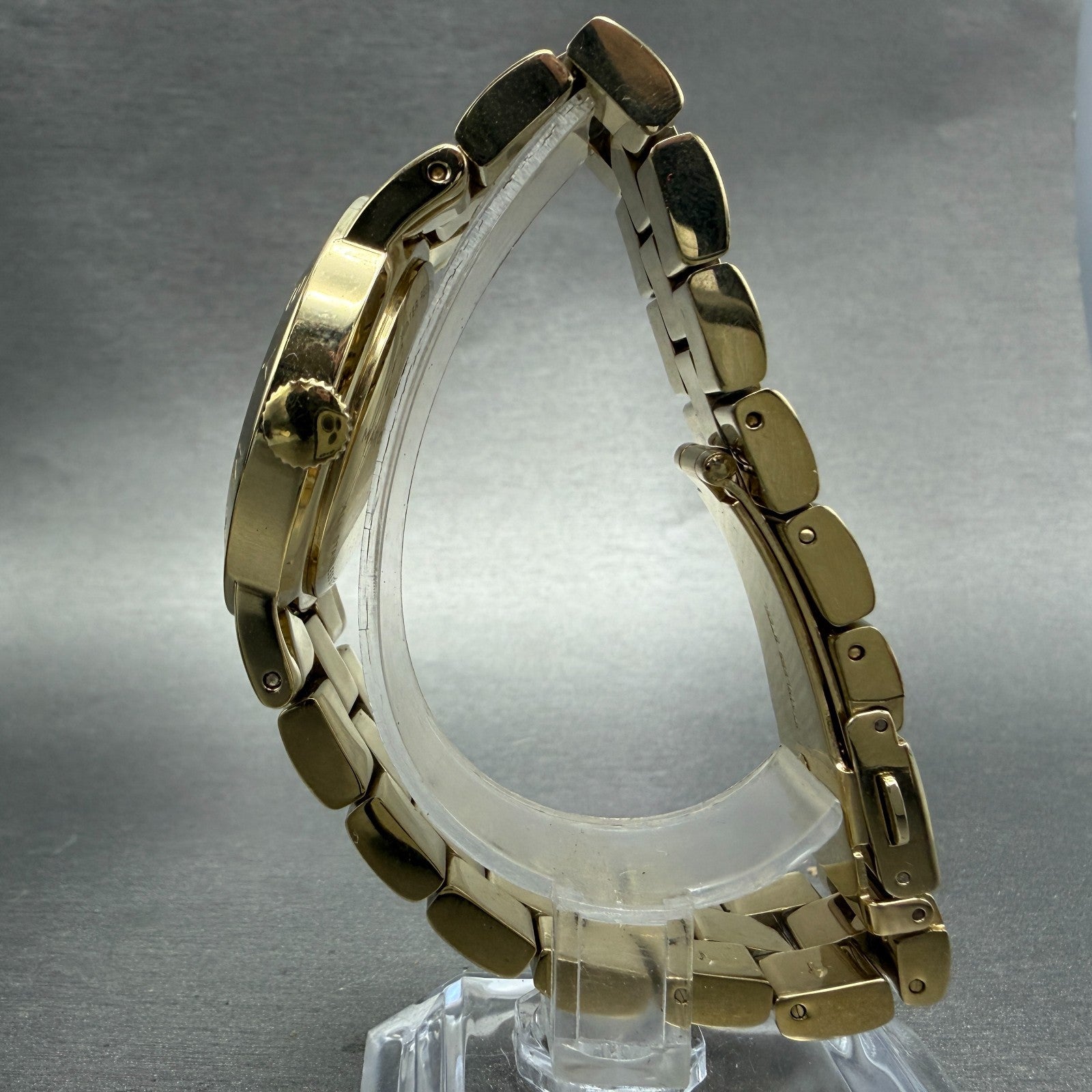 Marc Jacobs  Amy Dexter Watch Women 36mm Gold Dial Gold Tone Round New battery6