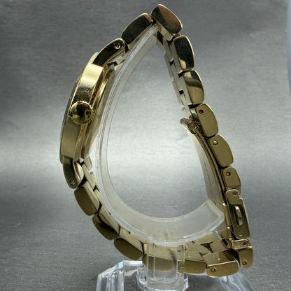 Marc Jacobs  Amy Dexter Watch Women 36mm Gold Dial Gold Tone Round New battery6