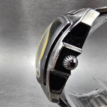 Invicta Lupah Watch 29mm Yellow Dial Black Tone Rectangle 17777 New Battery2