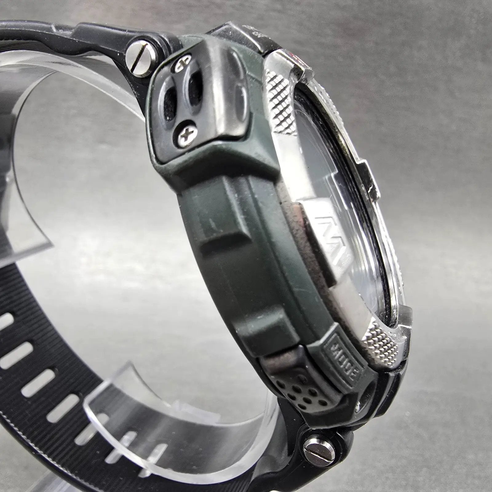 Casio Pro Trek PAW-1500 Watch Men 52mm Black Solar Triple Sensor Alarm Round3