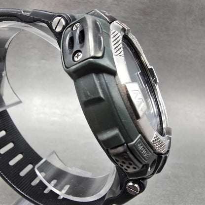 Casio Pro Trek PAW-1500 Watch Men 52mm Black Solar Triple Sensor Alarm Round3
