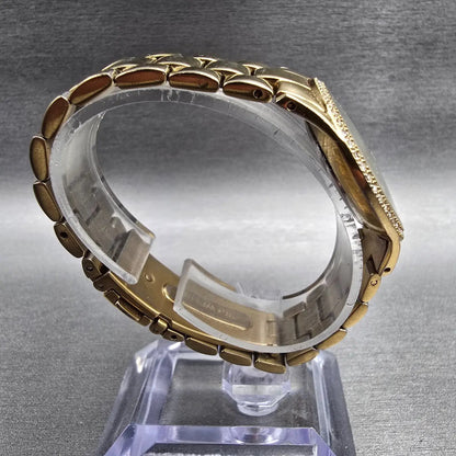 Skagen Watch Women 30mm MOP Dial Gold Tone Gemmed Round 347SGXG New Battery8