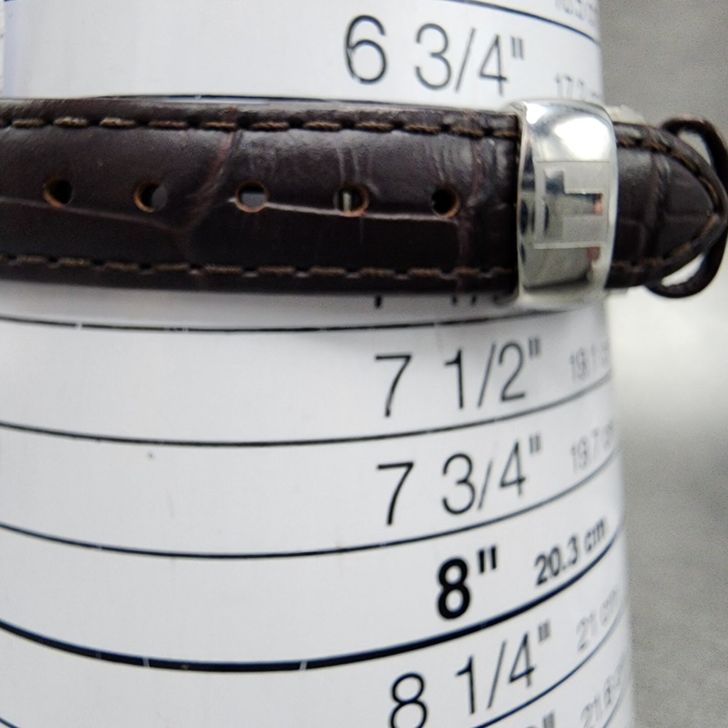 Tissot Tradition Watch Women 31mm Silver Dial Stainless Steel Case Leather Band10