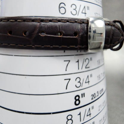 Tissot Tradition Watch Women 31mm Silver Dial Stainless Steel Case Leather Band10