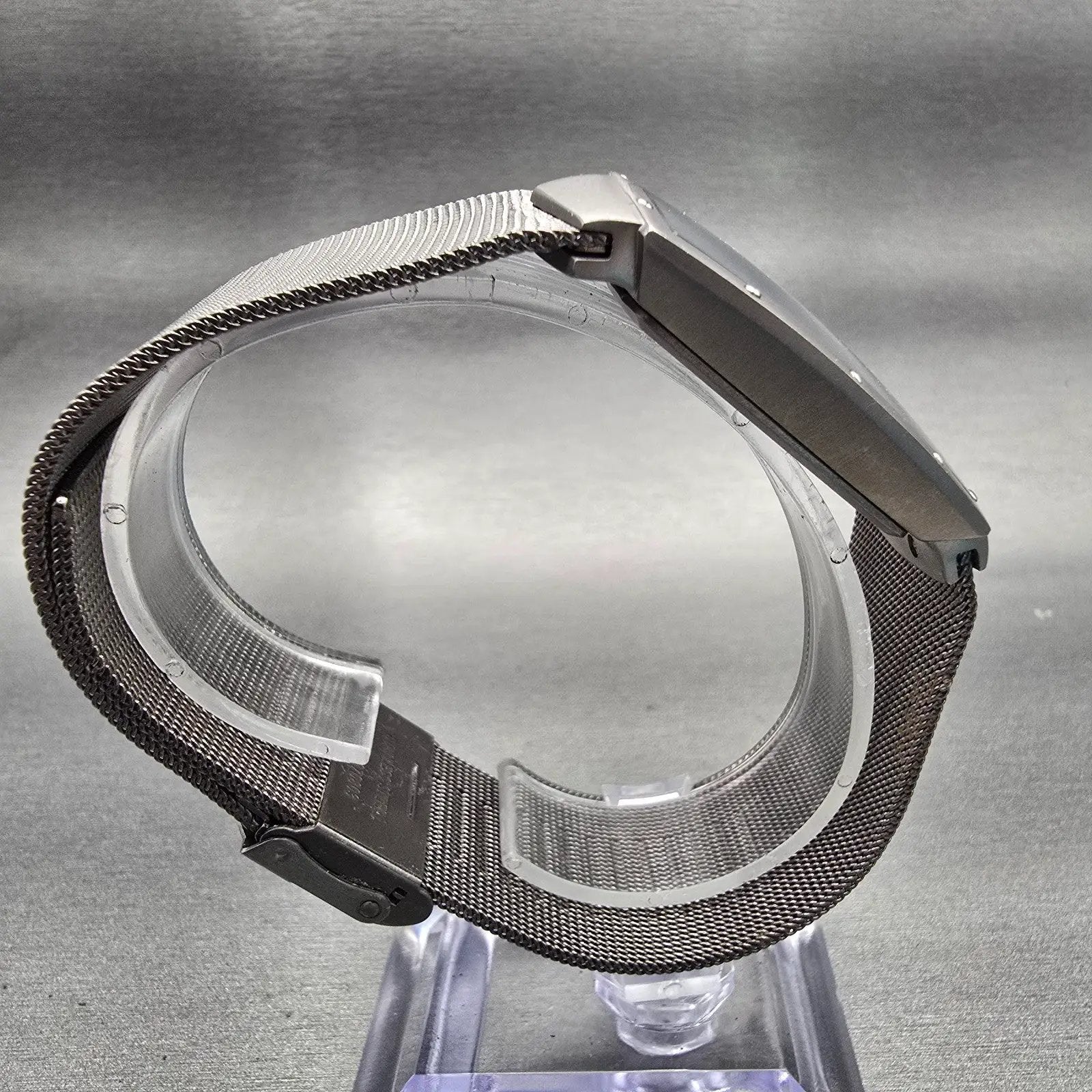 Skagen Tank Watch Men 34mm Gray Dial Titanium Daydate 396LTTM New Battery8