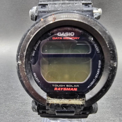 Casio G-Shock Rayman DW-9300 Watch Men 43mm Black Titanium Solar Chrono PARTS 900
