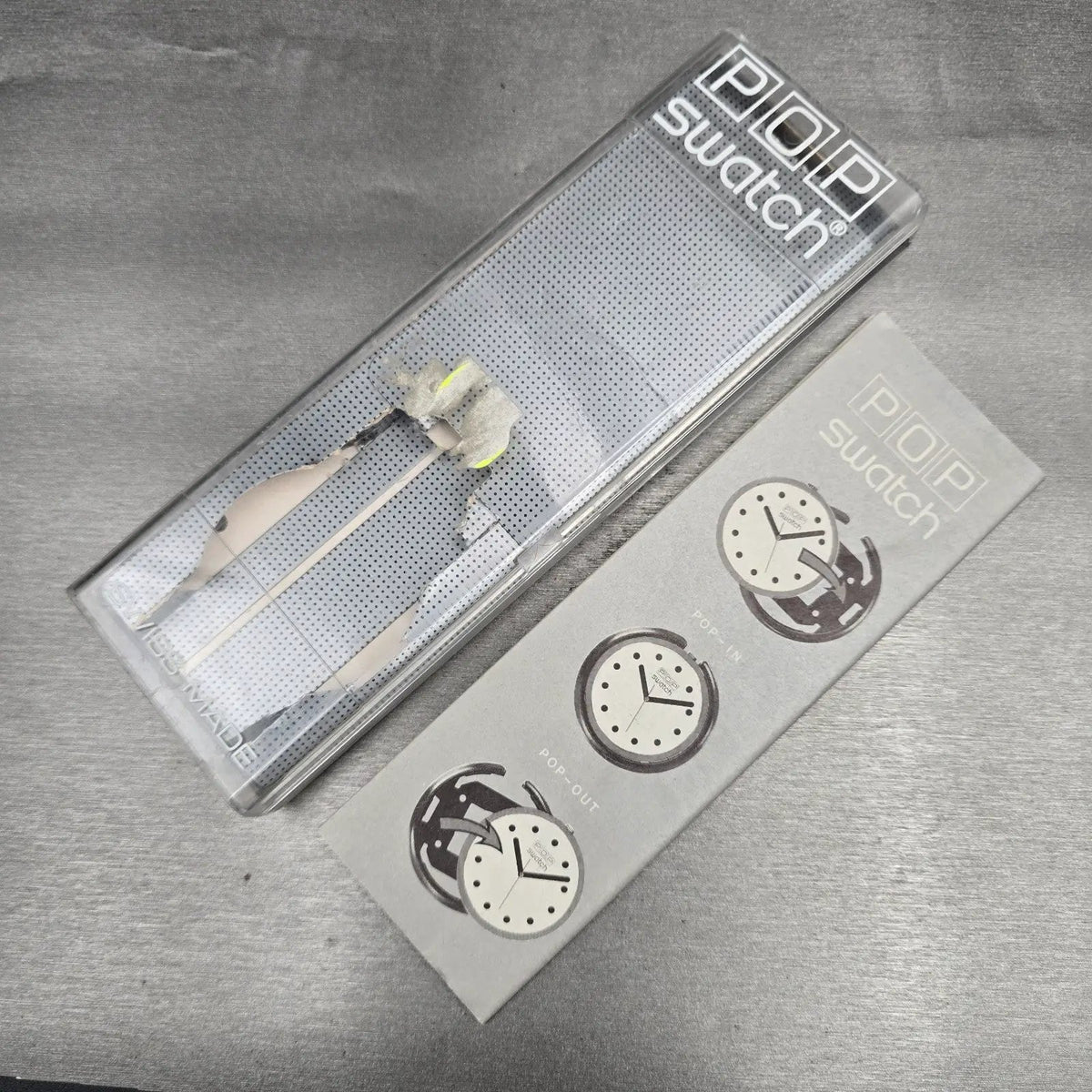 Swatch Pocket Watch Mix Watch Men 47mm White Dial Brown Tone PPK101 New Battery13