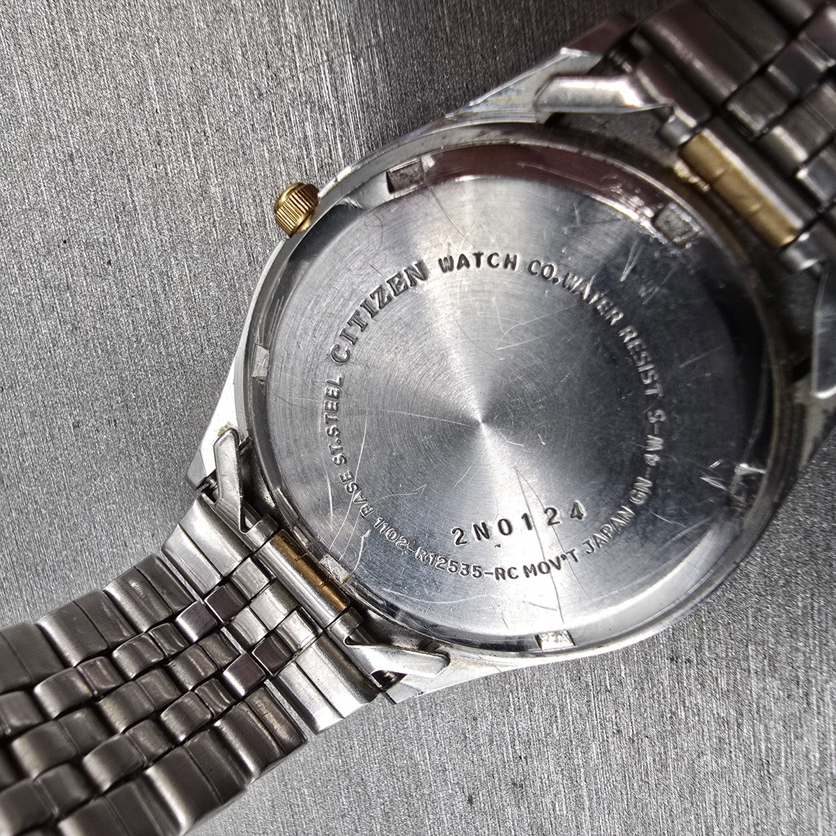 Citizen CQ President Watch Men 35mm Silver Dial Daydate 1102-R12535 New Battery10
