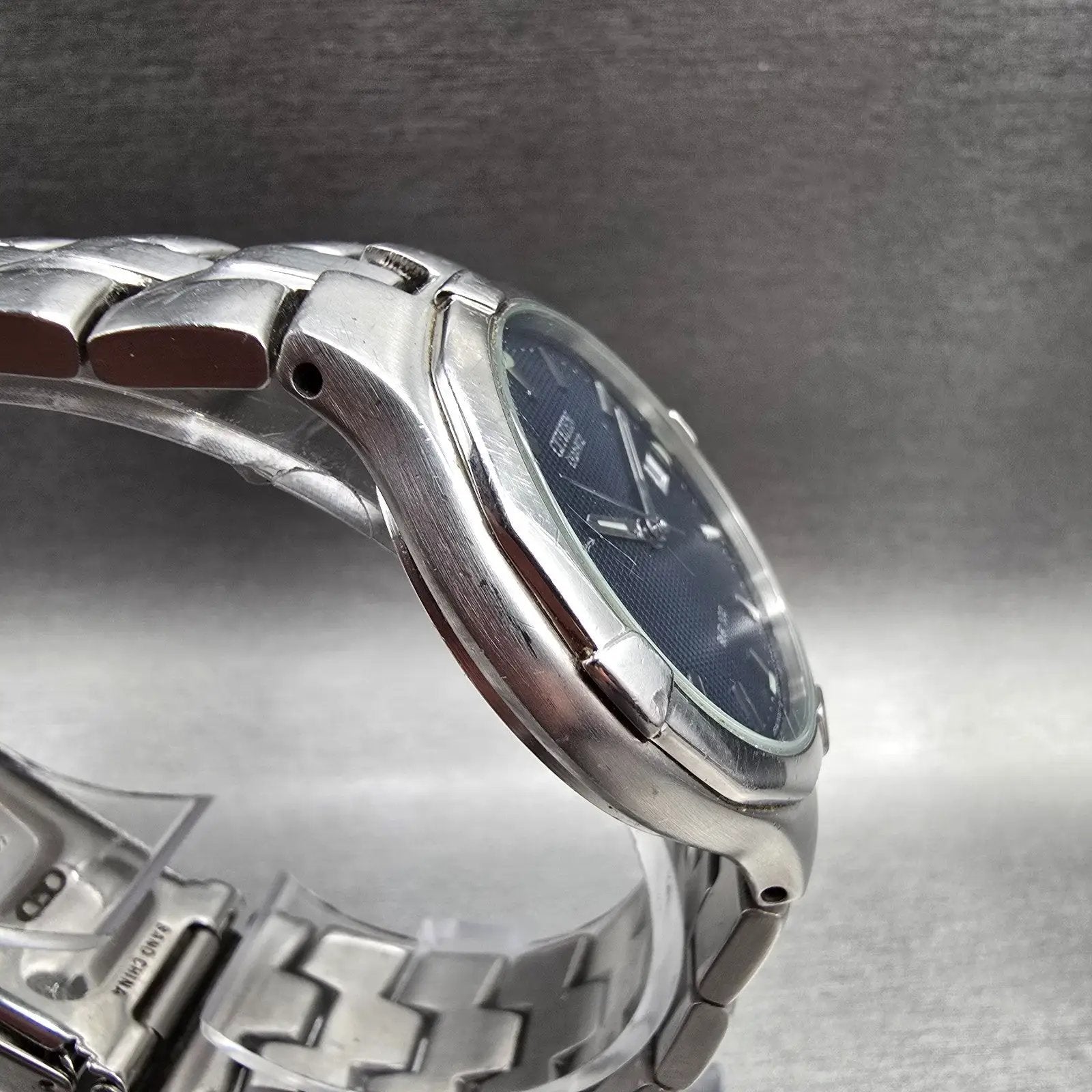 Citizen Watch Men 36mm Blue Dial Silver Tone Date Round 5510-K12983 New Battery3