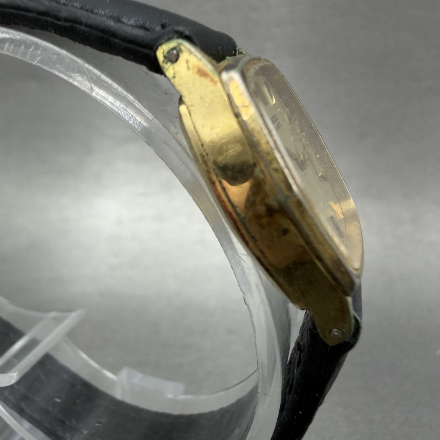 Seiko Watch Women 21mm Gold Dial Gold Plated Hexagon 14215080 New Battery3