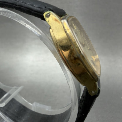 Seiko Watch Women 21mm Gold Dial Gold Plated Hexagon 14215080 New Battery3