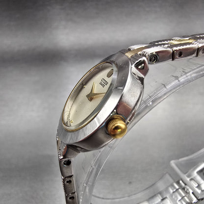 Citizen Watch Women 21mm Champagne Dial Silver Tone Round 5920-K15095 New Batt2