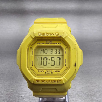 Casio Baby-G BG-5602 Watch Women 40mm Yellow Chronograph Alarm New Battery0