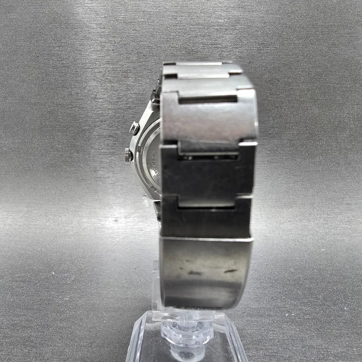 Seiko Bellmatic Watch Men 39mm Blue Dial Silver Tone Dyadate 4006-6040 PARTS9