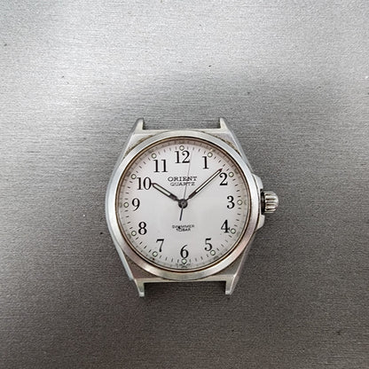 Orient Swimmer Watch Men 36mm White Dial Silver Tone Round QB1XC0 PARTS0