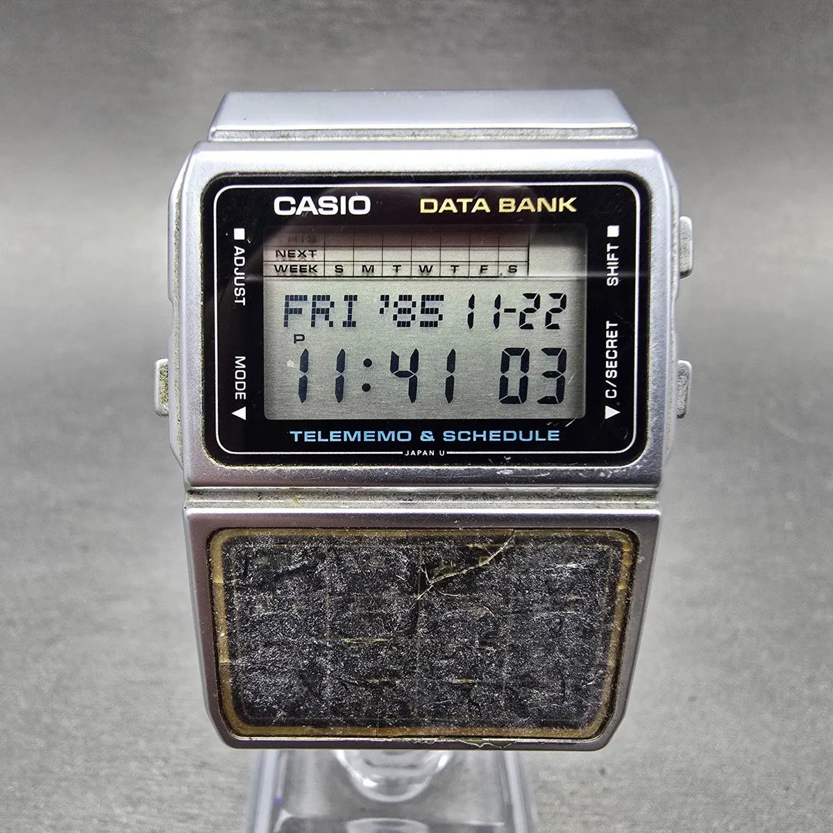 Casio Calculator Watch Men 33mm Digital Silver Tone Alarm Chrono DBC-610 NewBate0