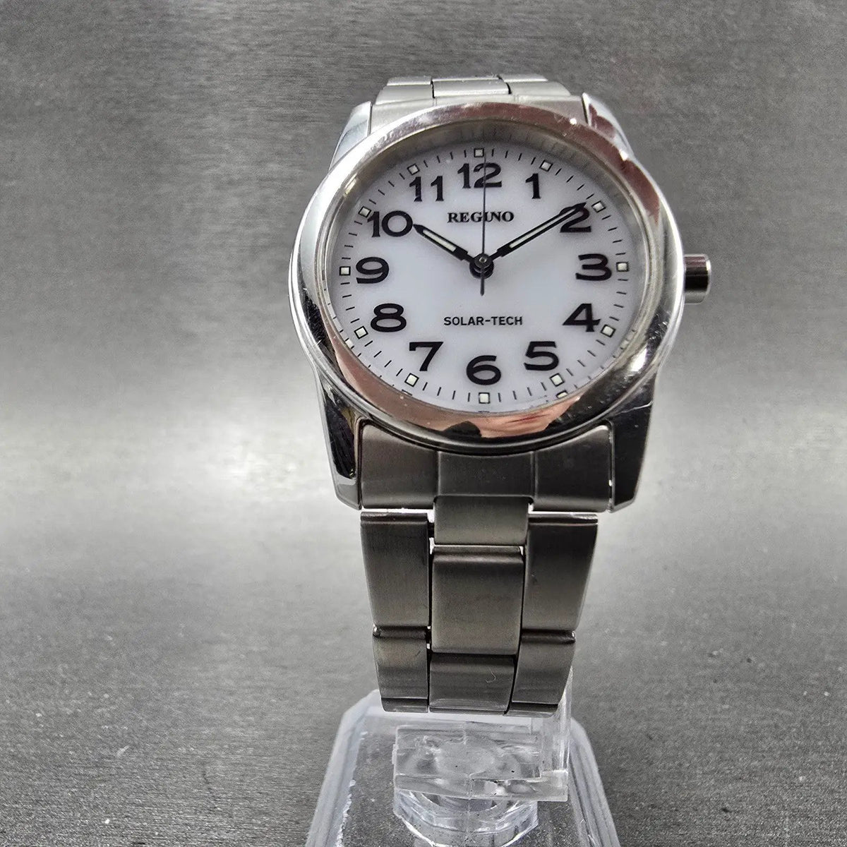 Citizen Reguno Solar Watch Women 30mm White Dial Silver Tone E031-S038090 Runs5