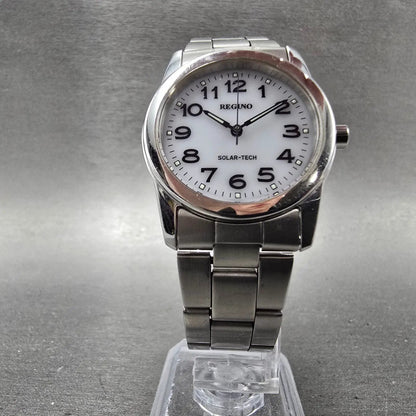 Citizen Reguno Solar Watch Women 30mm White Dial Silver Tone E031-S038090 Runs5