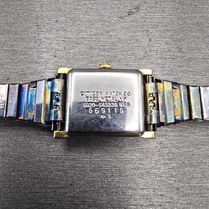 Citizen Elegance Watch Women 17mm Blue Dial Gold Tone 5920-S45539 New Battery10
