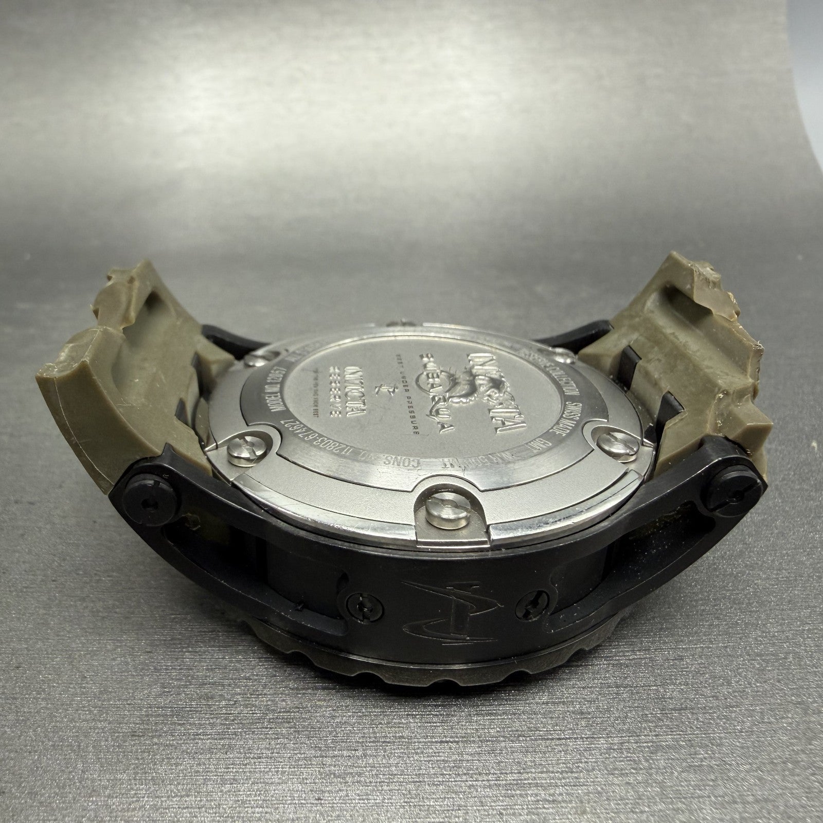 Invicta Reserve Subaqua GMT Watch Men 52mm Green Dial Black Date 12057 New Batt7