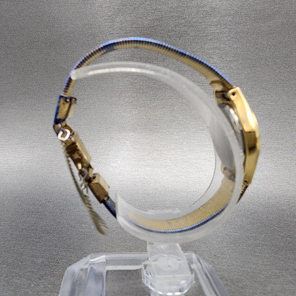 Seiko watch Women 18mm Gold Dial Gold Tone Oval V4015310 New Battery Vintage8