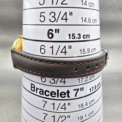 Citizen Exceed Watch Women 21mm Gold Dial Gold Tone Round 3330-C80401 New Batt9