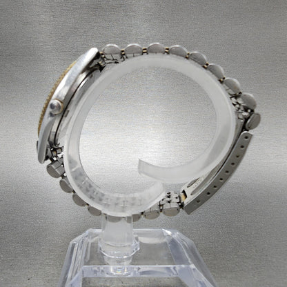 Seiko SQ President Watch Men 36mm Silver Dial Two Tone Daydate 5y23-8a61 PARTS