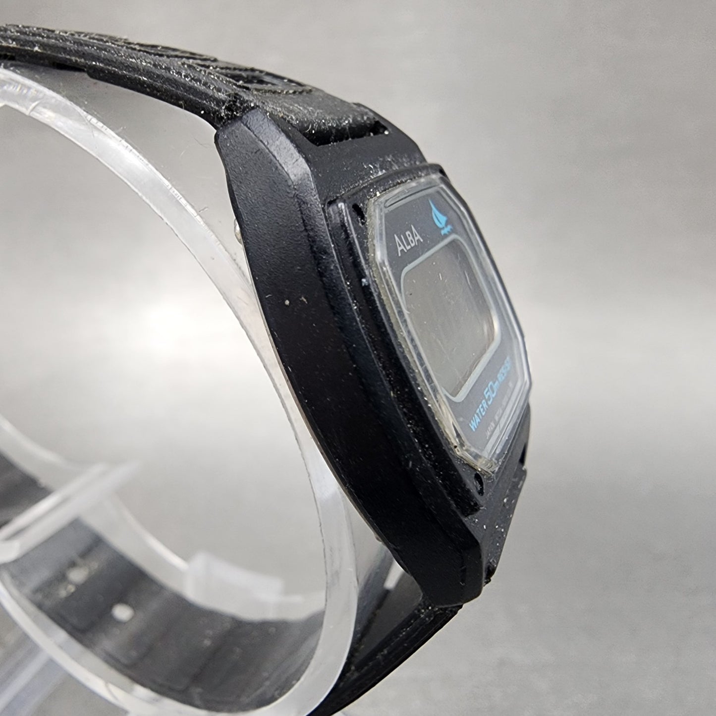 Seiko Alba Digital Watch Women 23mm Black Dial Black Tone W2065010 New Battery3
