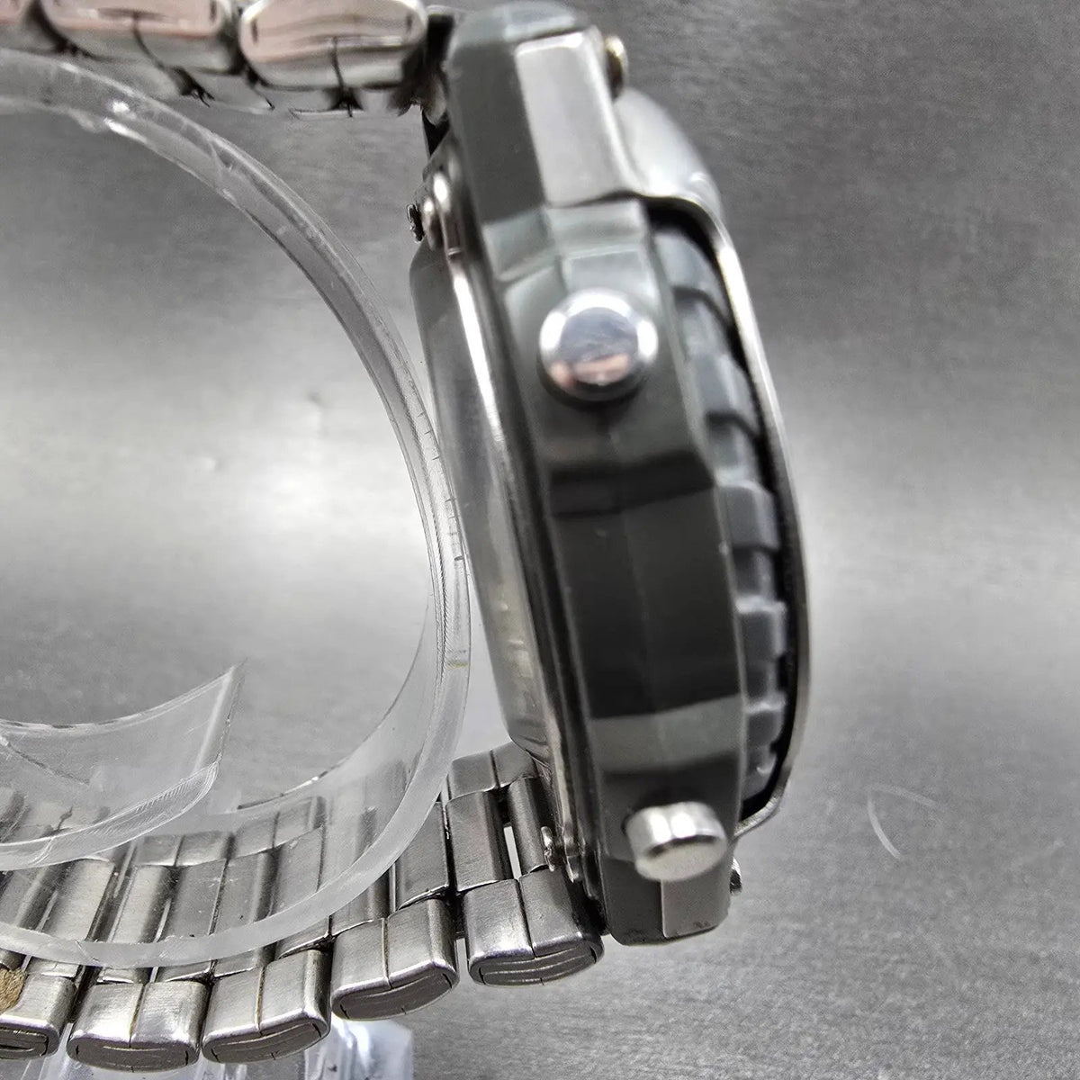 Casio Duro 200 Watch Men 43mm Gray Silver Analog Digital DRO-207 New Battery JDM3