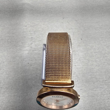 Skagen Denmark Watch Women 25mm MOP Dial Rose Gold Tone 107SRRD New Battery4