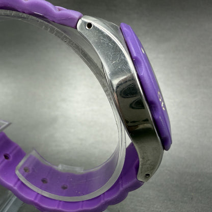 Invicta Angle Watch Women 38mm White Dial Steel Daydate Purple 0702 New battery3