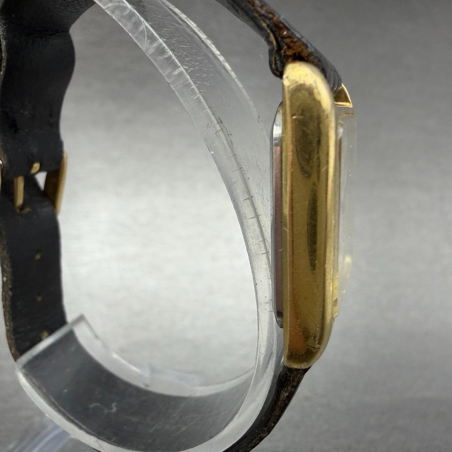 Seiko Tank Watch Women 22mm White Dial Gold Tone Rectangle 2320-5649 New Battery3