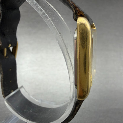 Seiko Tank Watch Women 22mm White Dial Gold Tone Rectangle 2320-5649 New Battery3