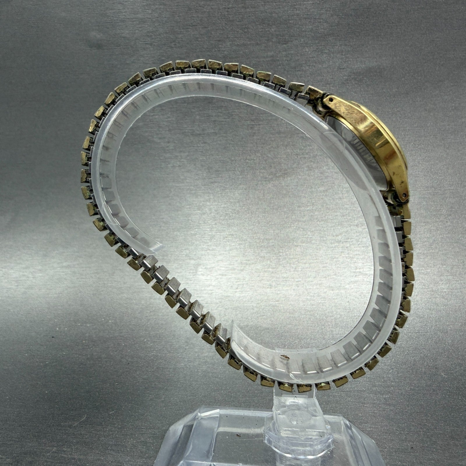 Seiko Watch Women 23mm Champagne Dial Gold Tone Round 4700-0059 New Battery VTG8