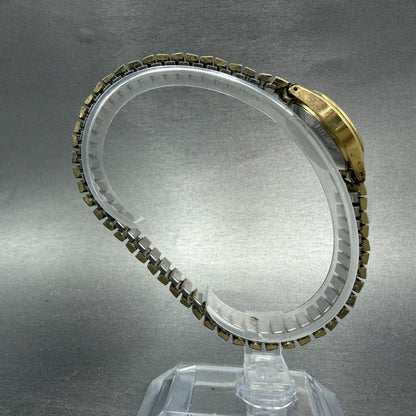 Seiko Watch Women 23mm Champagne Dial Gold Tone Round 4700-0059 New Battery VTG8